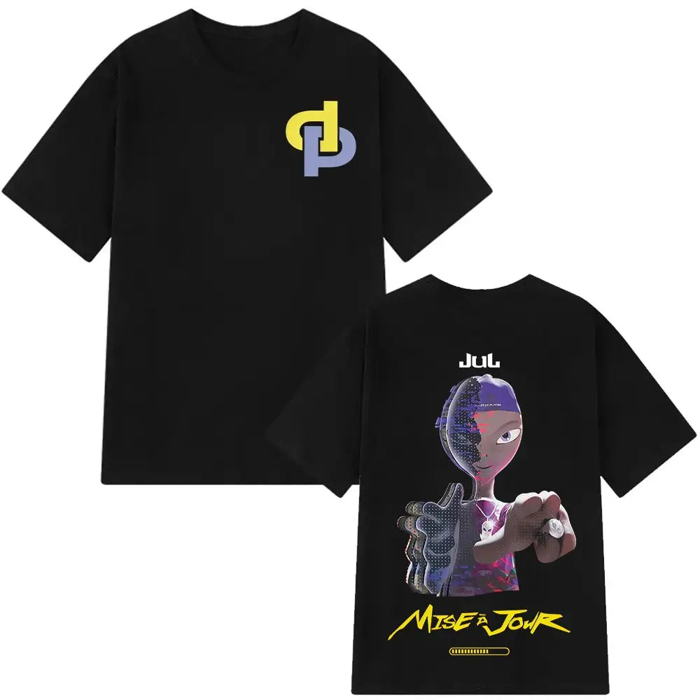 Rapper Jul Graphic Vintage T-shirt Man Woman Fashion Hip-hop T Shirt 2026 Summer New Short-sleeved Cotton Aesthetic T-shirts