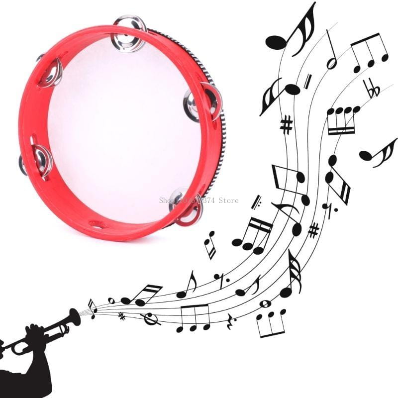 Children Tambourine Round Percussion For Party Dancing Toy Musical Instrument