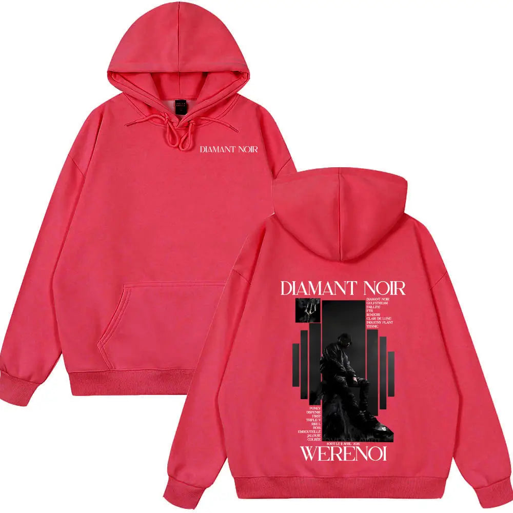 Hot Sale Hoody Rapper WeRenoi Diamant Noir Album Wear Men Women Hip Hop Fashion Clothing Male Cotton Clothes Vintage Streetwears