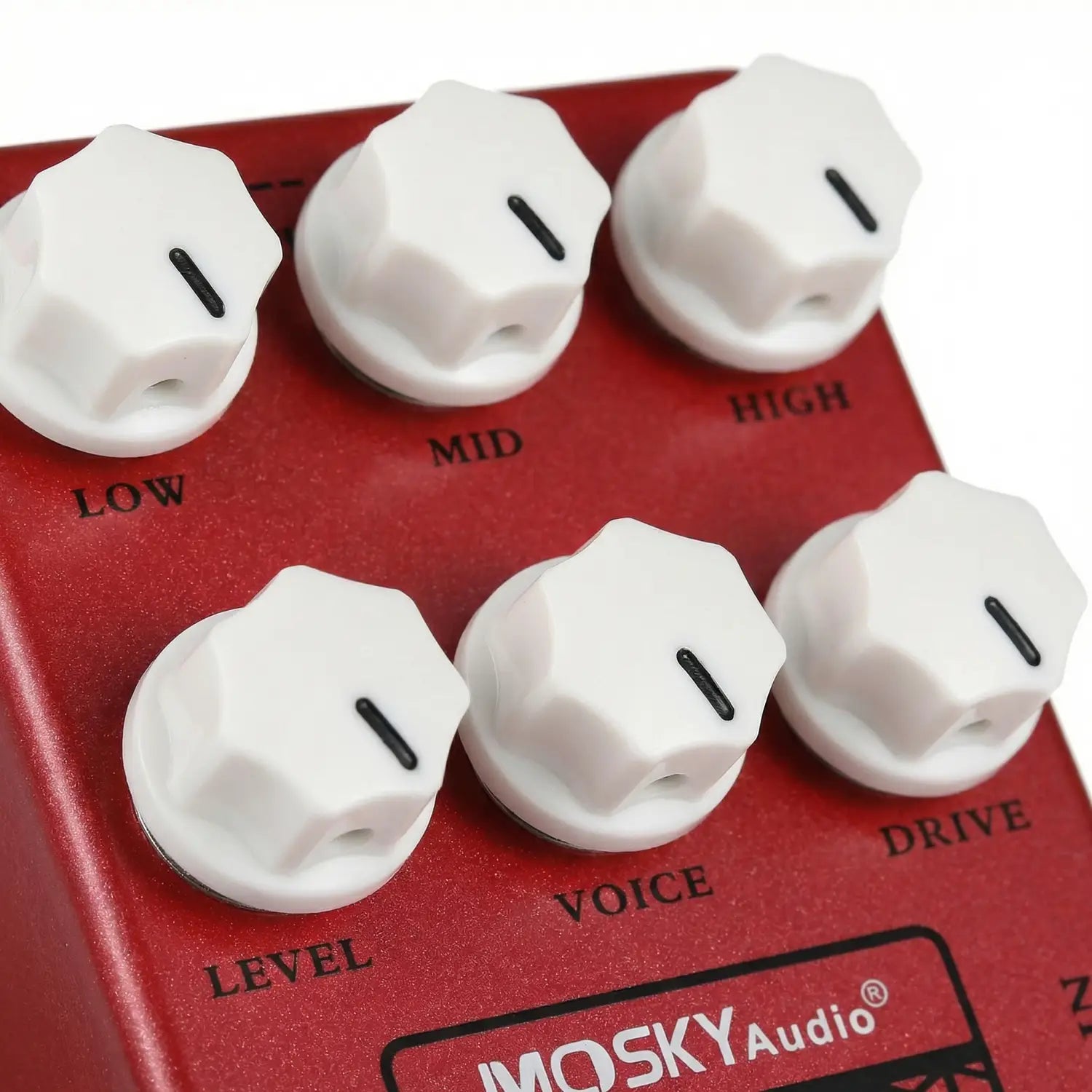 Moskyaudio M-Sa Guitar Effect Pedal Classic Speaker Simulation Tuner with Drive Voice Control Low High Mid Level Settings
