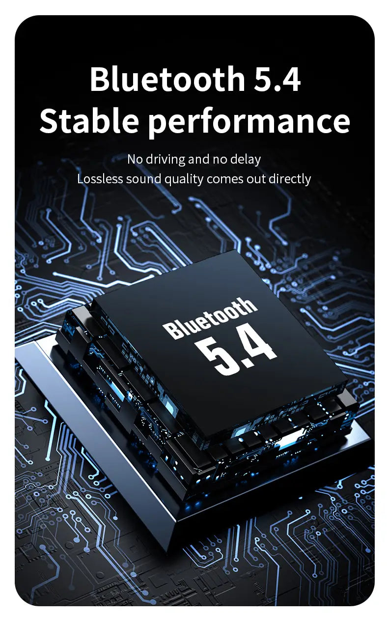 2 IN 1 Bluetooth 5.4 Audio Transmitter Receiver 3.5MM AUX RCA USB U-Disk HIFI Stereo Music Wireless Adapter DSP Decoding