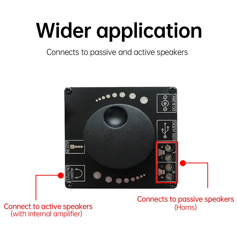 HIFI 20W*2 AP50L AP15H Stereo Bluetooth-compatible Digital Amplifier Boar Input 12V/24V Home Theater XY-AP15H