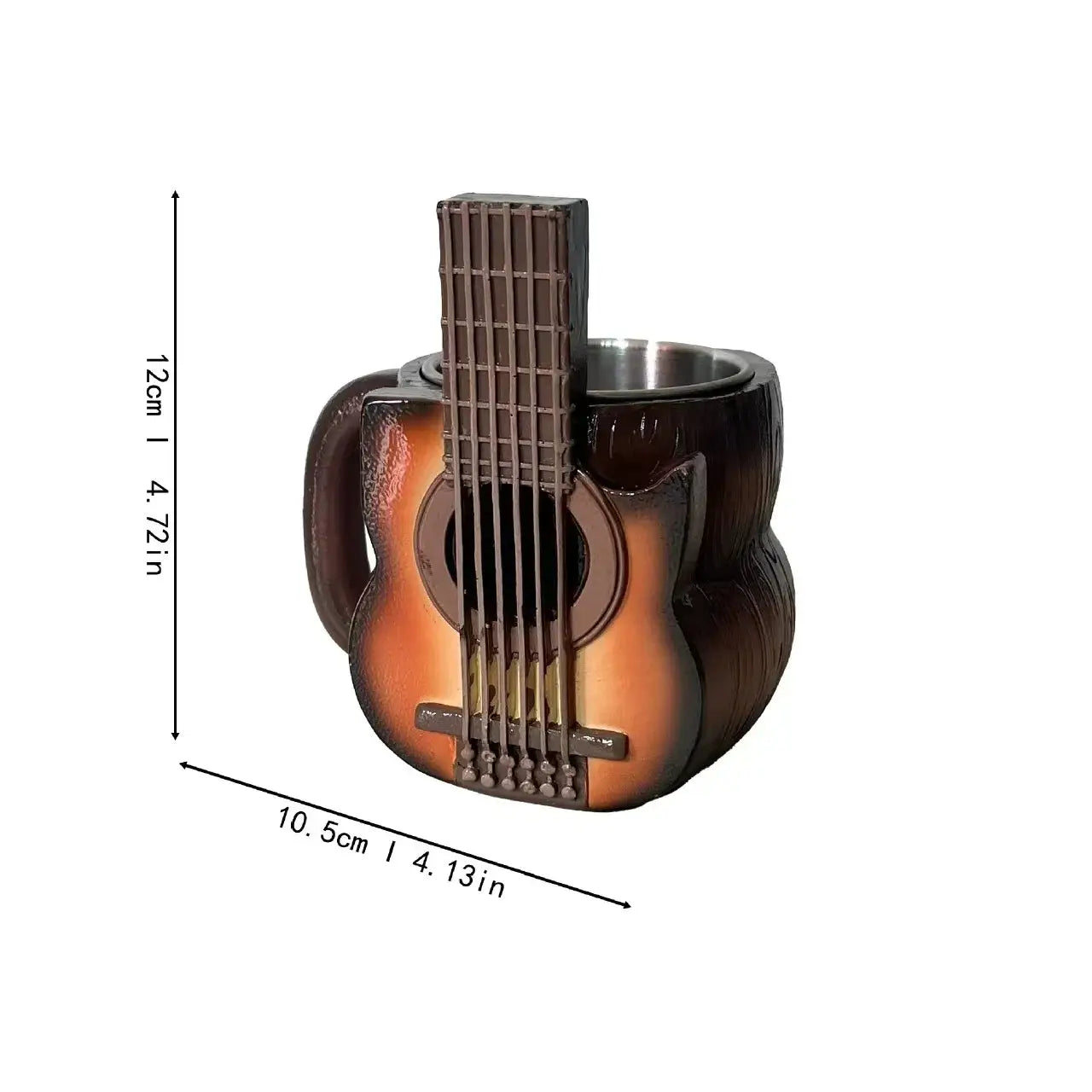 Musical Instrument Coffee Mug Novelty Music Note Design For Office Desk Table Decor For Music Lovers Musicians Birthday Gift