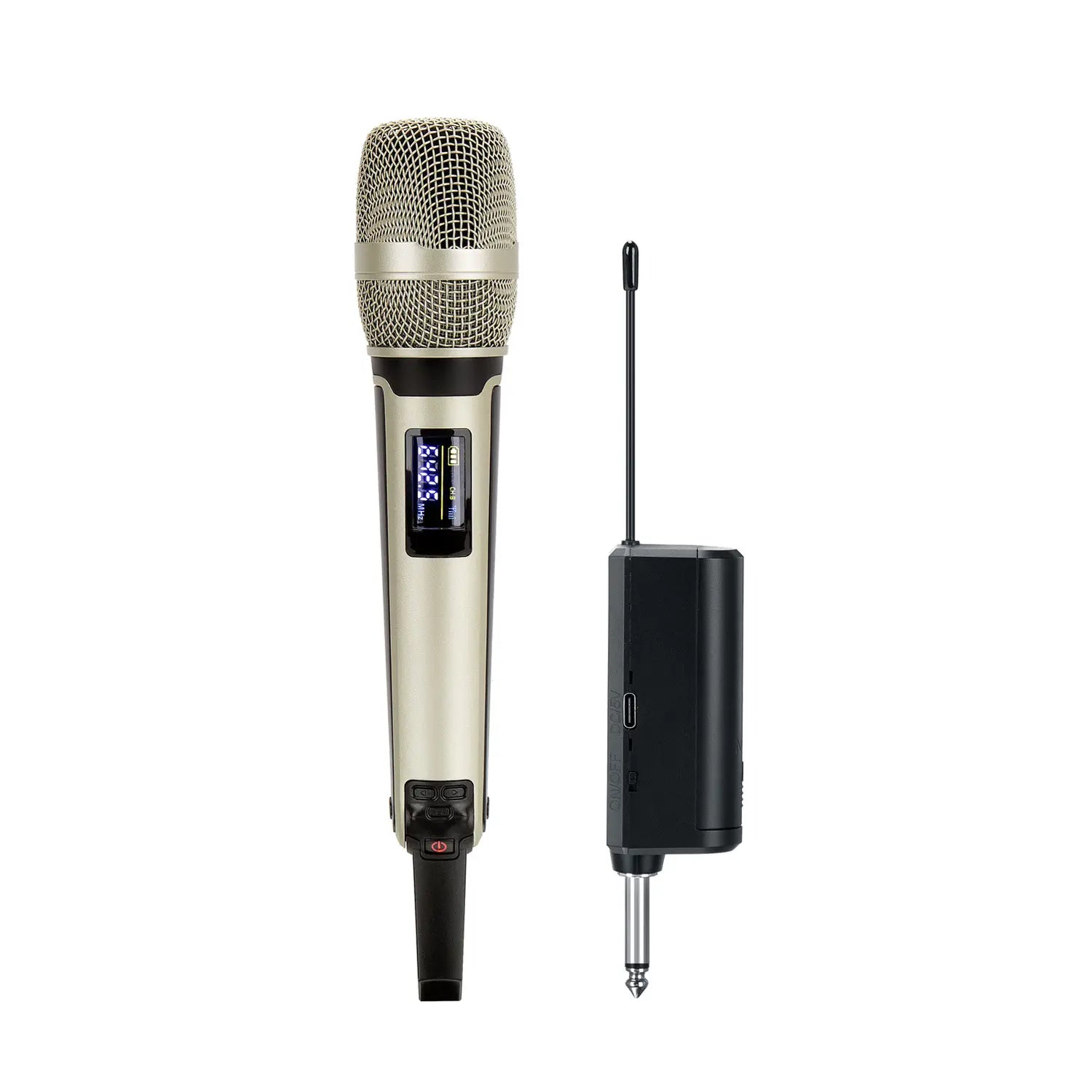 GAW-SKM9000A Rechargeable Wireless Dynamic Handheld Vocal Karaoke Microphone Professional Mic