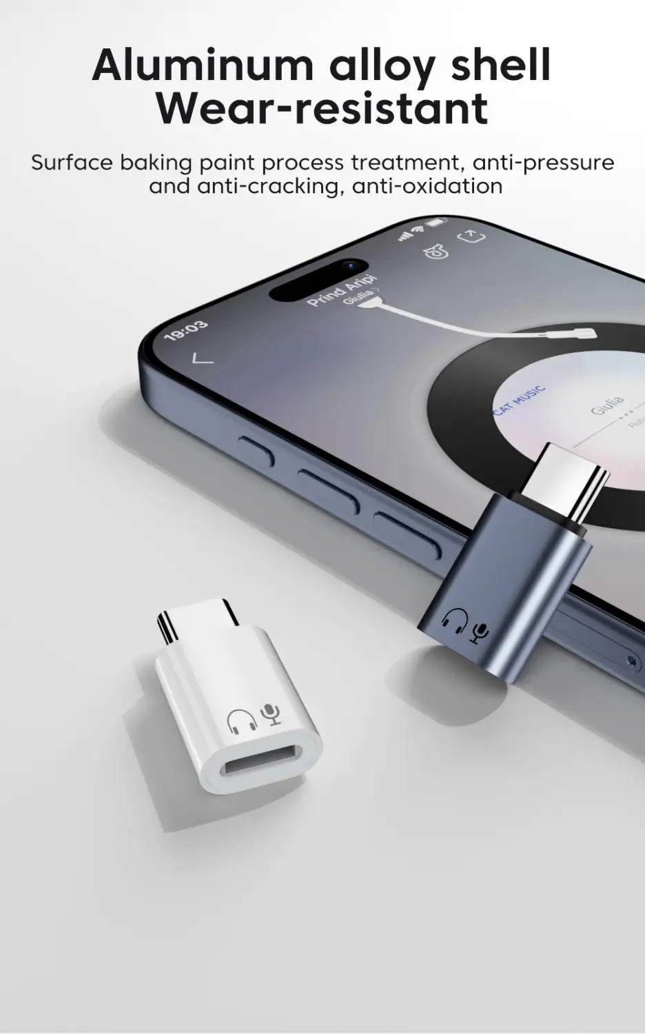 Type C To Lightning Earphone Adapter USB C Male To IOS Female Audio Converter For Iphone 15 16 Samsung USB C Lightning Adapter