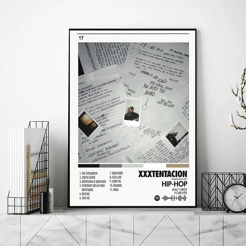 Popular Hip Hop Singer Album Covers Posters and Prints Canvas Printing Modern Wall Art Picture for Bedroom Home Decor Fans Gifts