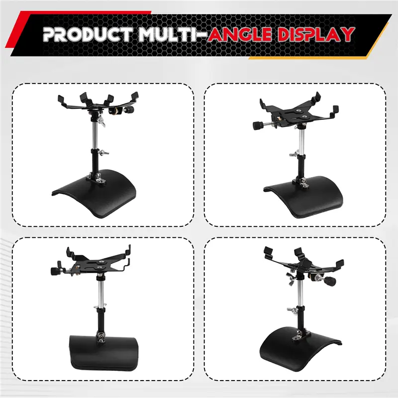 ABHT-Guitar Support Handrest Guitar Foot Stool Guitar Leg Rest Stand Guitar Foot Stool Metal Support Bracket
