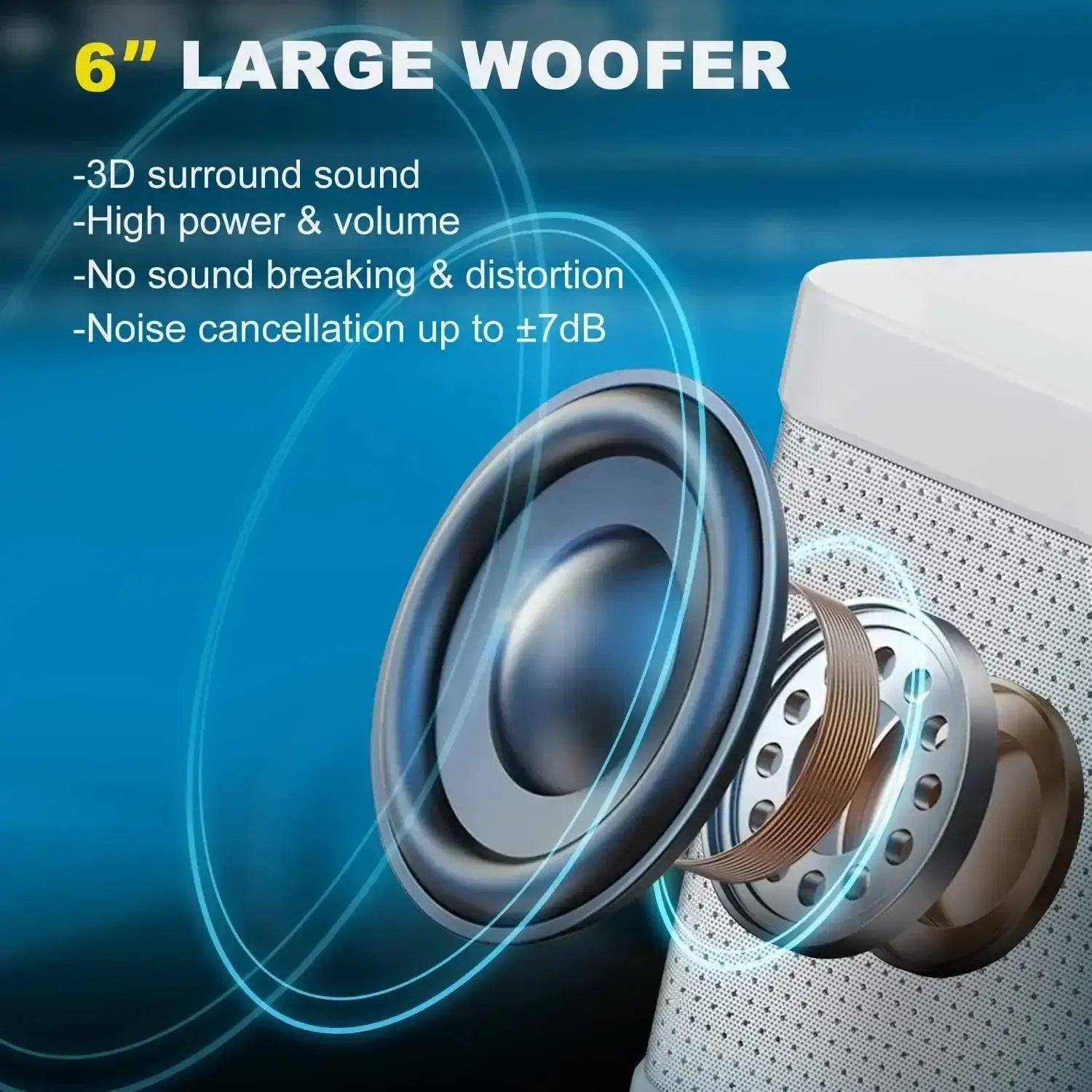 Karaoke Machine With 2 Wireless Dual Microphones Portable Boombox AUX TF Card U Disk Player Voice Changer For Party