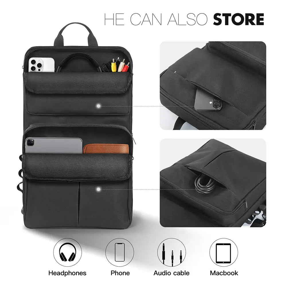DJ Backpack for Pioneer DDJ-400 DDJ-FLX4 for Roland DJ-202 DJ Mixer Case DJ Controller Case Shockproof Adjustable Shoulder Strap