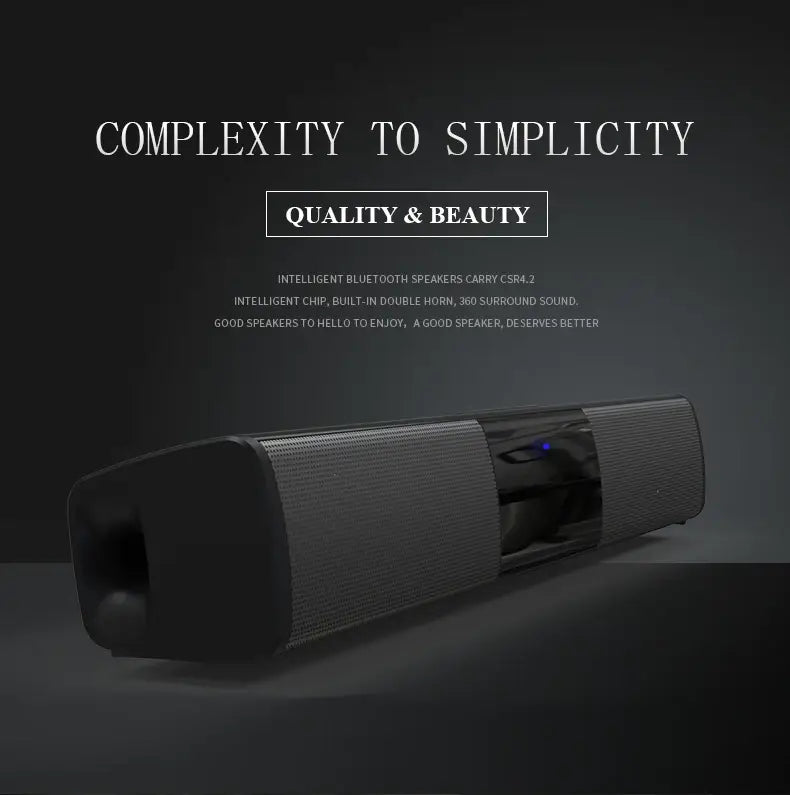Super Powerful Sound Bar Portable Wireless Bluetooth Speaker Surround Stereo Home TV Sound Box Subwoofer FM Radio caixa de som