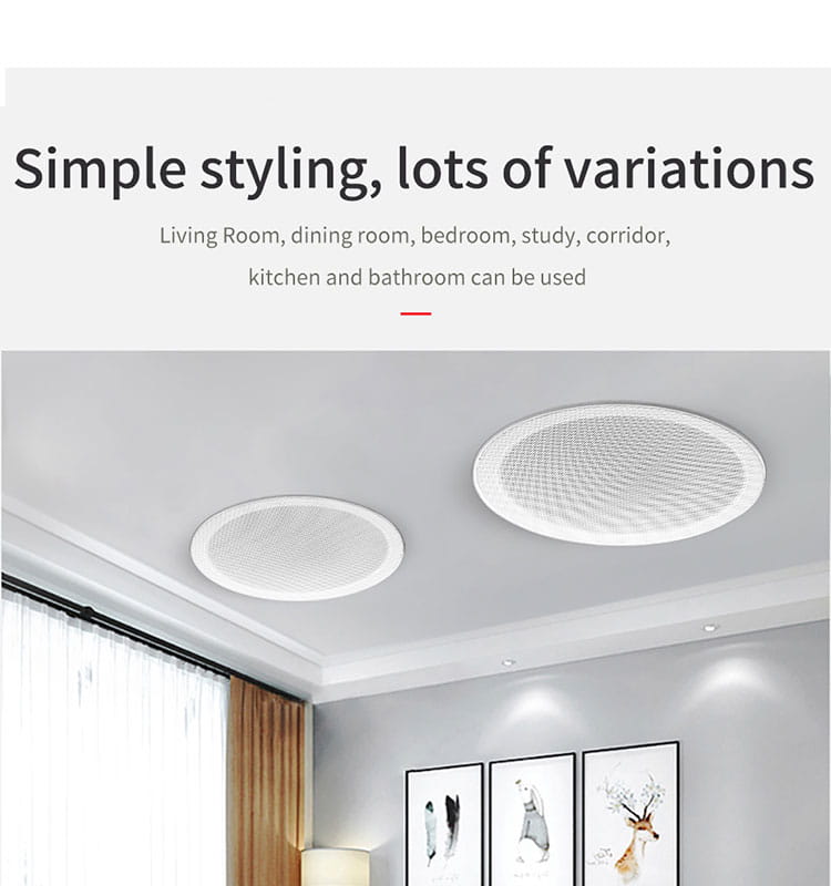 4-5Inch Built-in Amplifier Full Range Bluetoothback Cover Home Theater Background Music Good Quality Ceiling Speaker