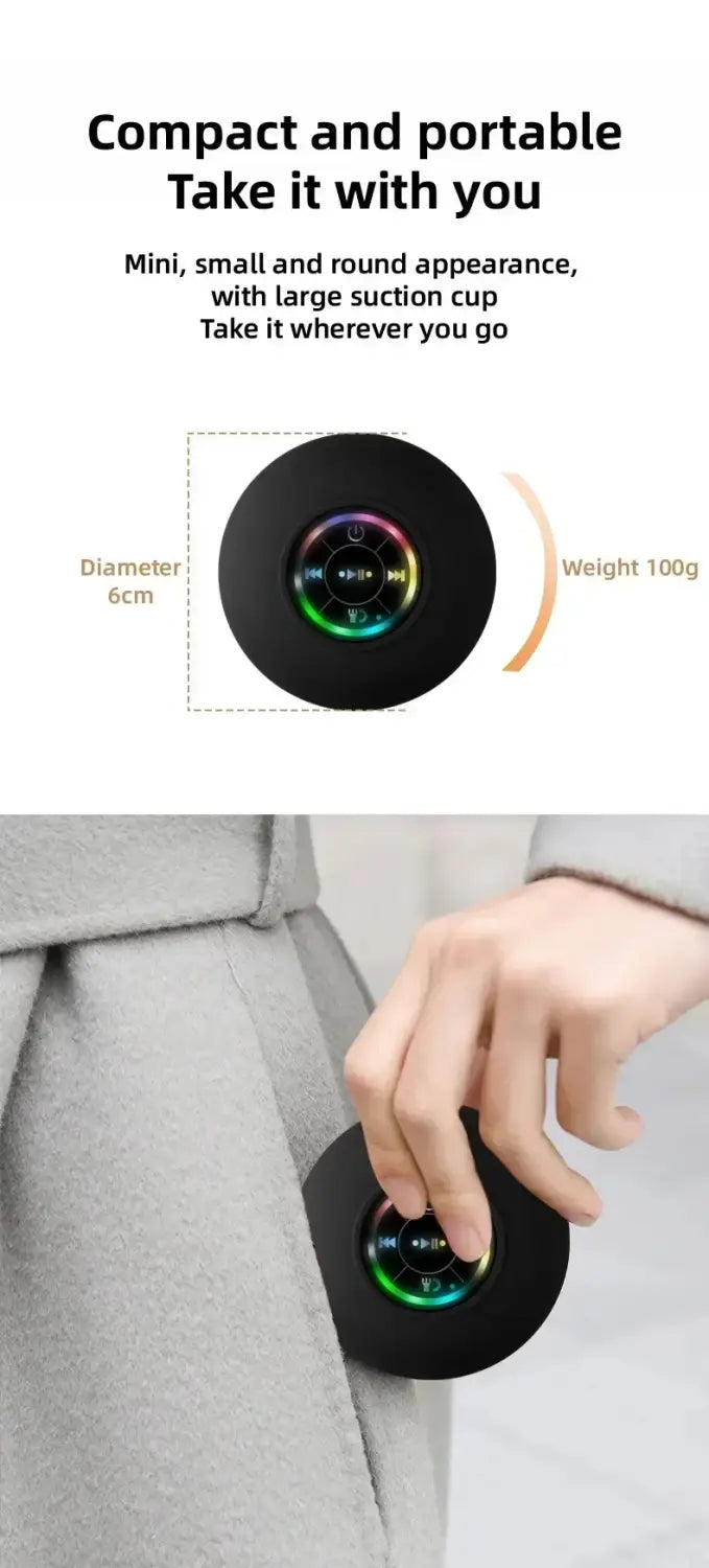 Wireless Bluetooth Speaker Portable Small Steel Gun Metal Heavy Stereo Surround Subwoofer Outdoor Mini Bluetooth Mini Speaker
