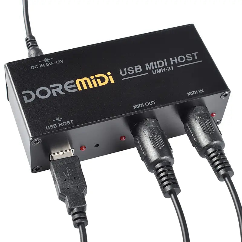 DOREMiDi High-Speed USB MIDI Host Box MIDI Host USB To MIDI Converter UMH-21 Compatible All Devices with USB MIDI Interfaces