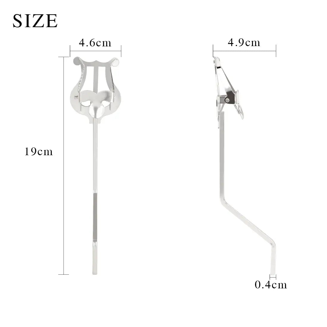 Music Stand Clarinet Trumpet Flute Winds Saxophone Baritone Portable Marching Sheet Music Stands Beginner Practice Accessory