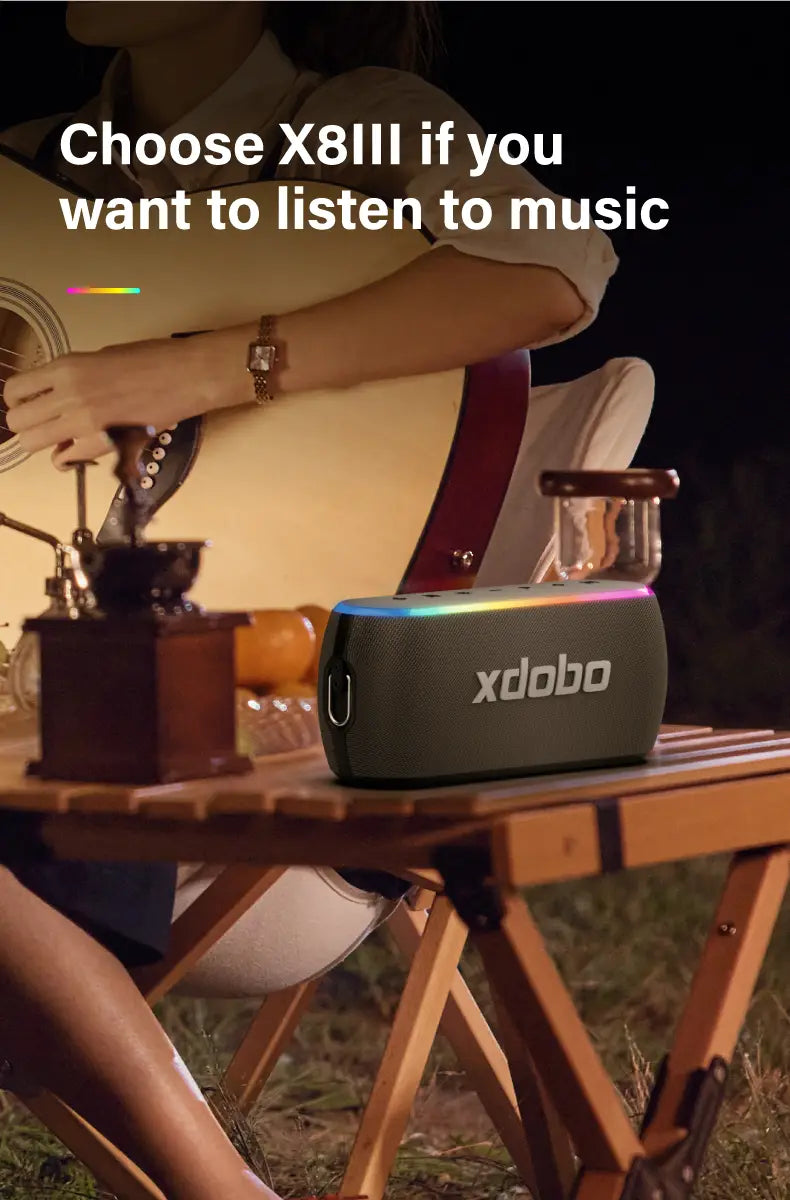 XDOBO X8 III Bluetooth Speaker Wireless Subwoofer 6600mAh 60W Powerful Deep Bass Power Bank Outdoor Party Hiking Music Fun