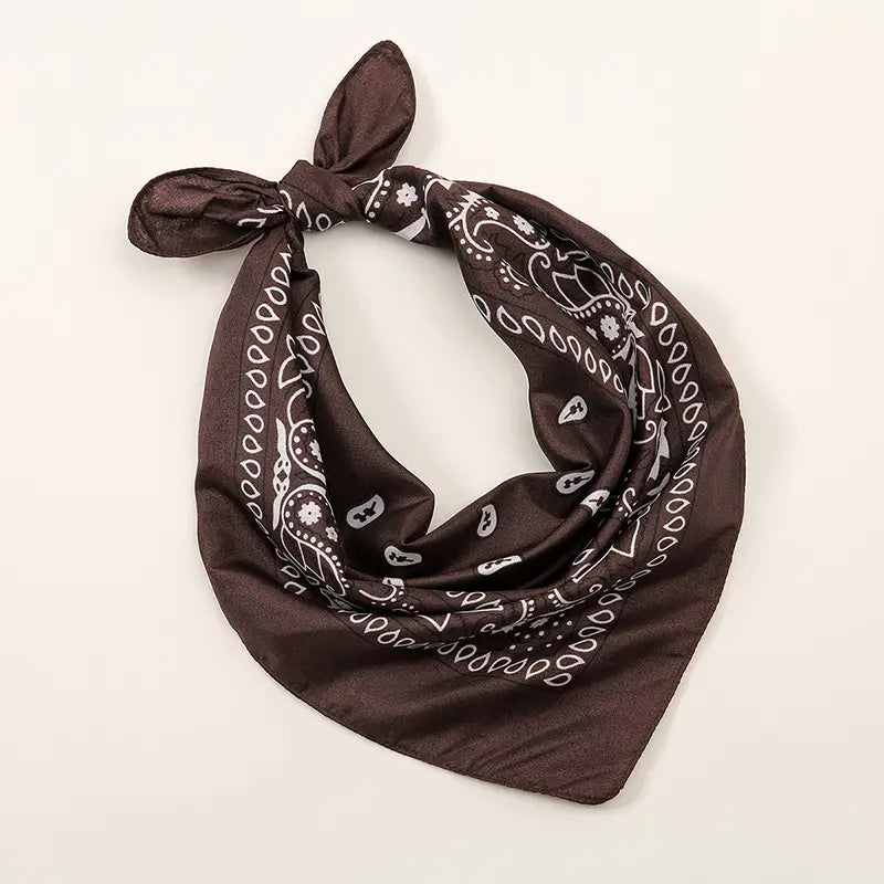 Bohemian Print Bandana Paisley Printed Headbands Hiphop Kerchief Outdoor Unisex Headband Wrist Wraps Face Mask Handkerchief