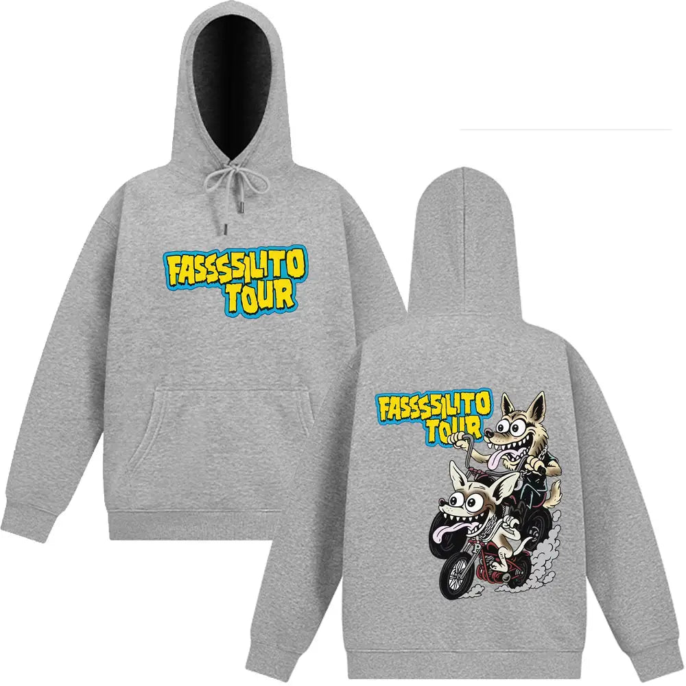 Rapper Lucho Rk La Pantera Ta Facil Album 2025 Fashion Print Hoodie Men Women Hip-hop Tracksuit Loose Casual Sportswear Fan Gift