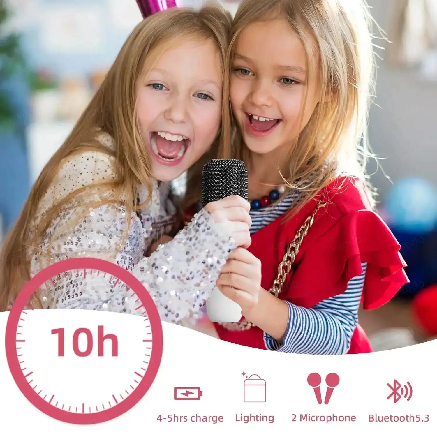 Karaoke Wireless Portable Bluetooth Speaker With Microphone Machine Mini Lamp Sound Box Music Small Caixa De Som Bocina Column