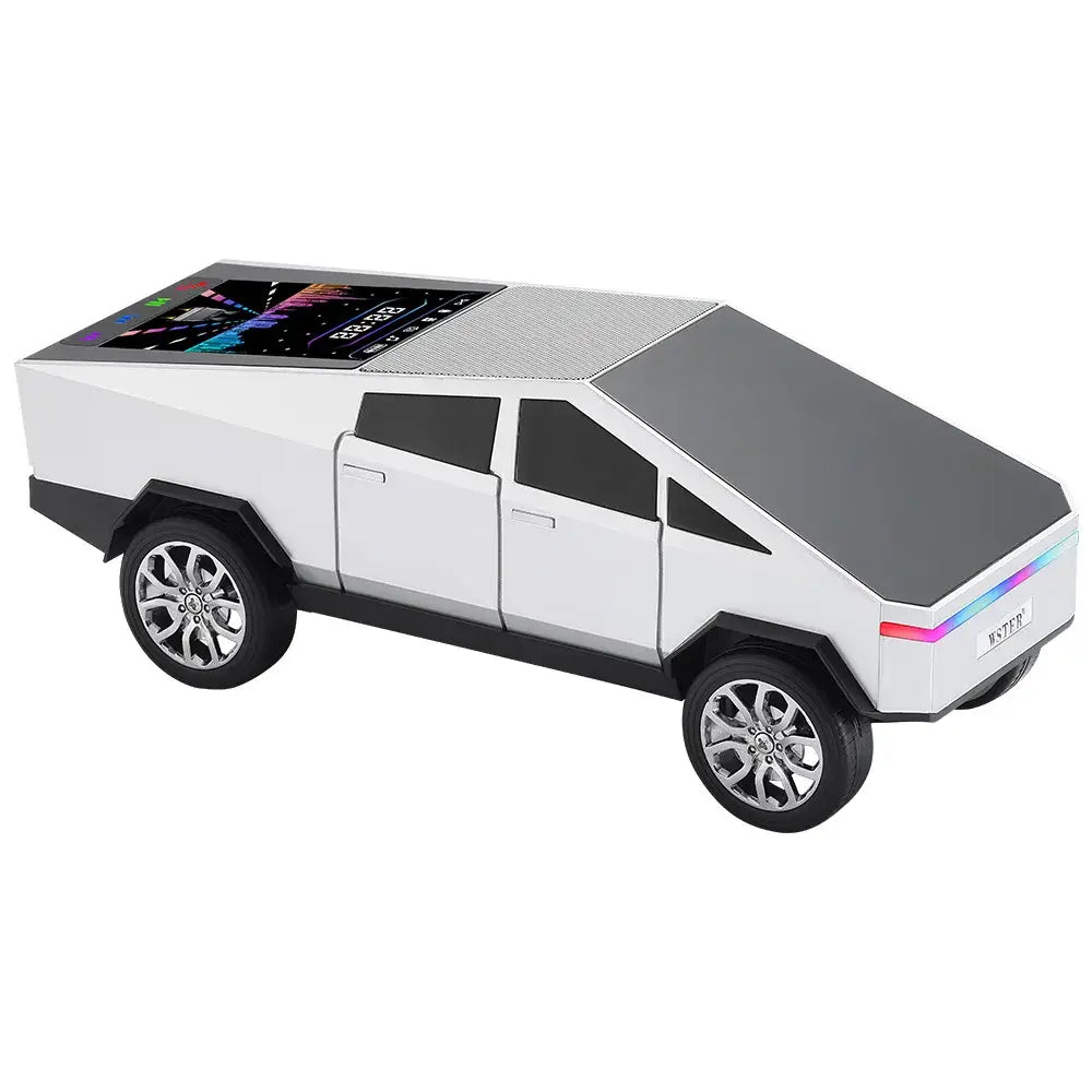 WS-580 Wireless Bluetooth Speaker in Car Shaped with Display Screen HIFI Stereo Surround Desktop Computer Boombox TF USB TWS