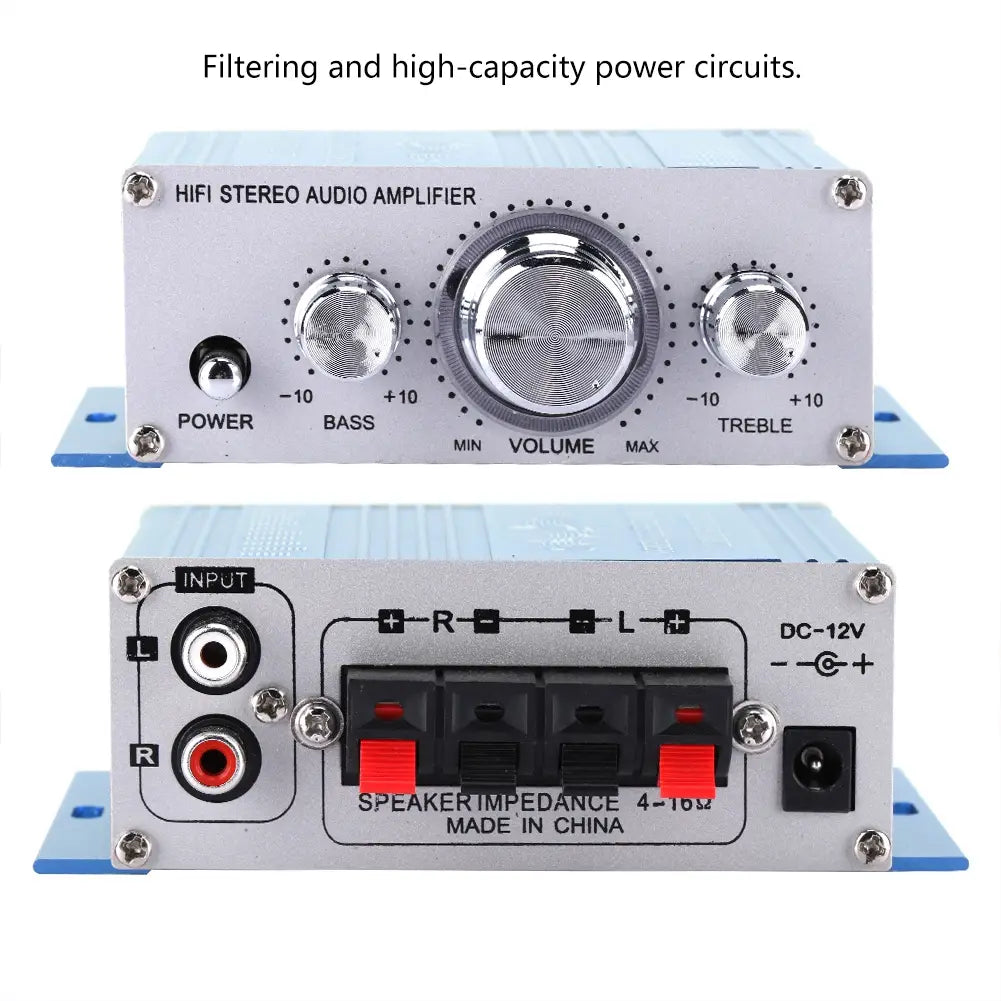Car Speaker Digital Car Speaker Mini Car Auto Amplifier Mini Digital Car Auto Amplifier Hifi Audio Music CD DVD MP3 FM Player