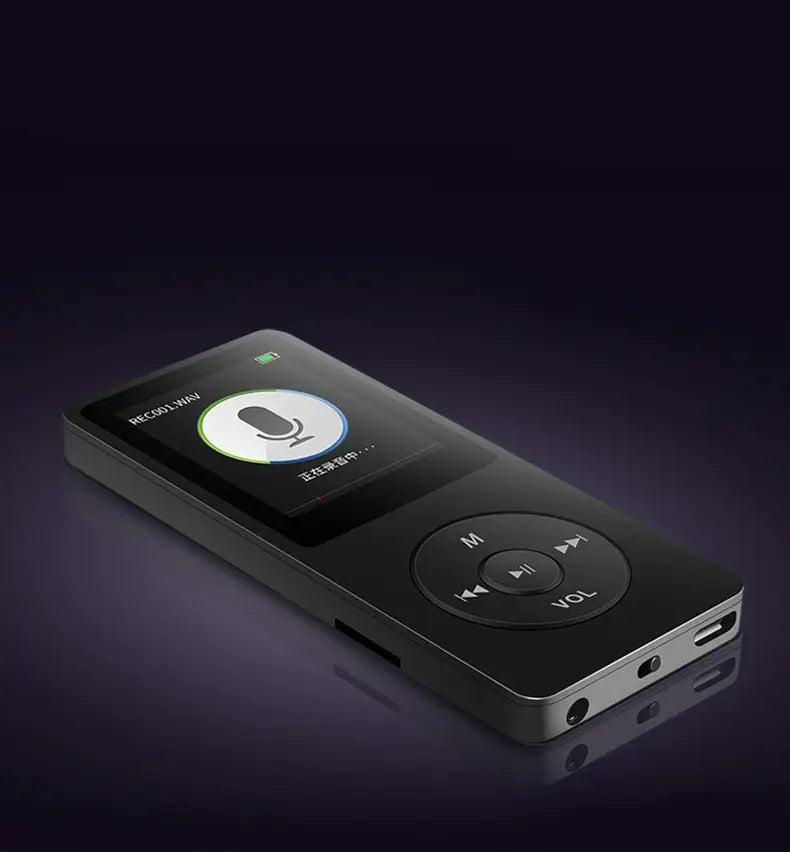 Portable MP3 Player USB Charging Record Digital Display Screen Media Lossless Portable Pocket Sports Running Walking Music Play