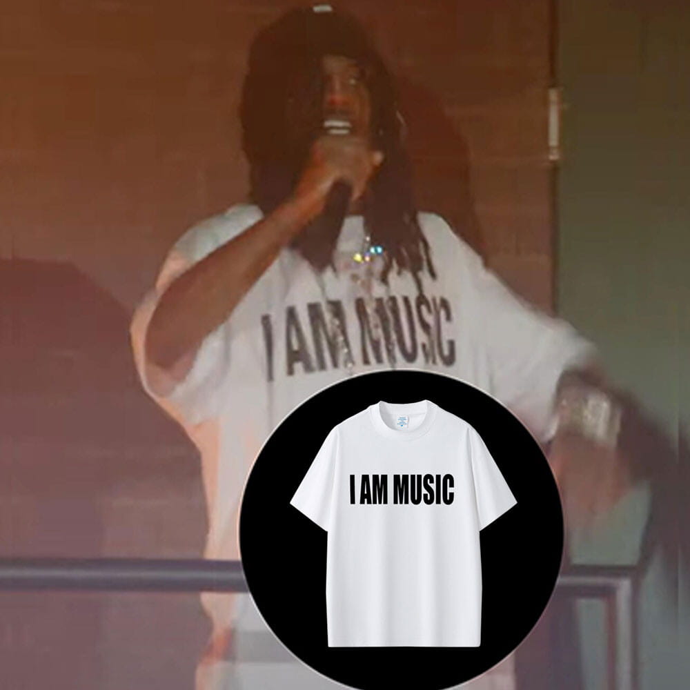 Rapper Playboi Carti I AM MUSIC Same Style Logo T-shirt Men Fashion Rap Opium Merch T Shirts Men’s Hip Hop Oversized T-shirts