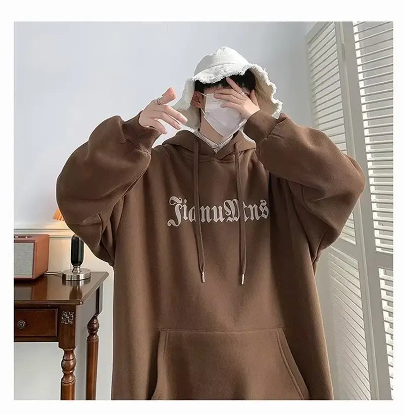 2026 New Hip Hop Graphic Hoodies For Men Harajuku Goth Fashion Fleece Pullover Hoody Y2K Vintage Streetwear Hooded Sweatshirts