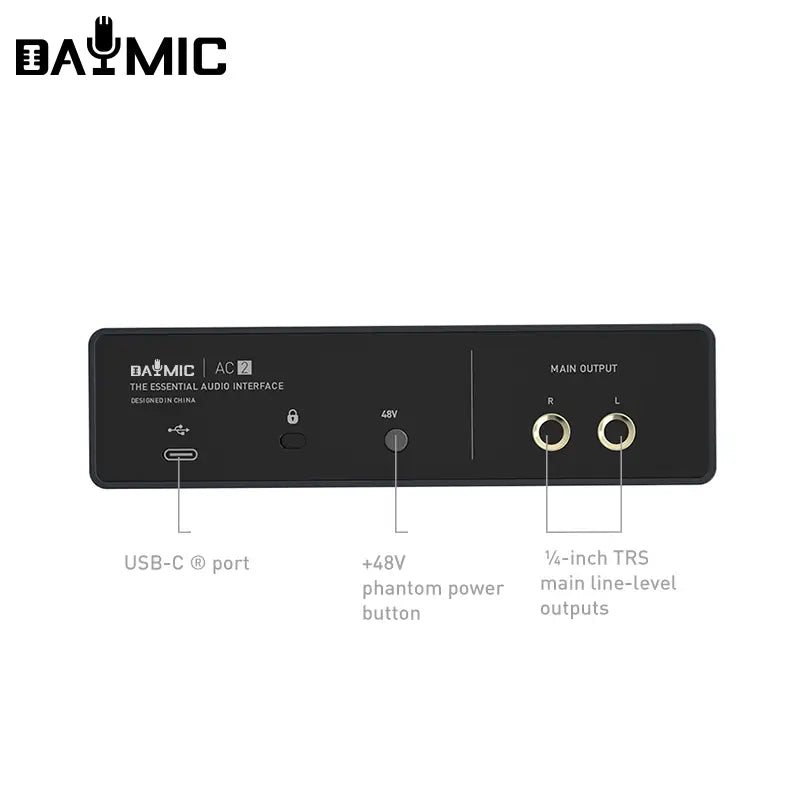 Audio interface recording studio usb external sound card recording guitar 2 channel interface audio аудиоинтерфейс