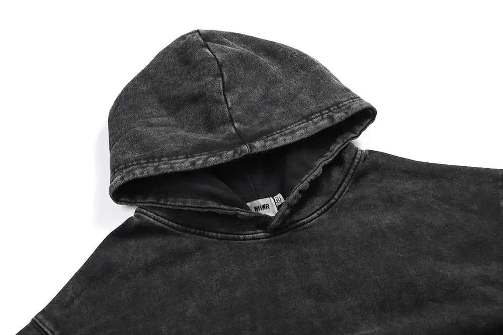 Y2K Washed Hoodies Vintage Cotton Women Men Skull Cross Print Hooded Sweatshirts Oversize Hip Hop Male Pullover Winter Clothes