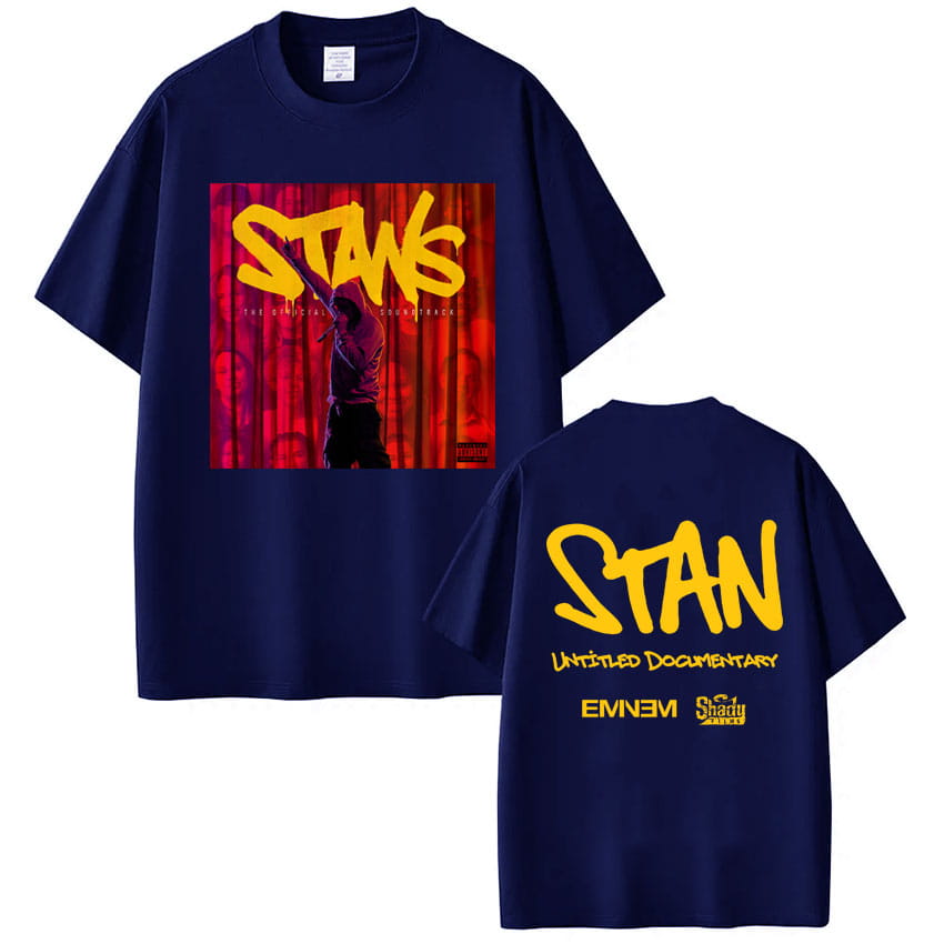 Rapper Eminem 2025 New Album Stans Print T-Shirt Men Women Trendy Hip Hop Vintage T Shirt Oversized Cotton T-shirts Streetwear