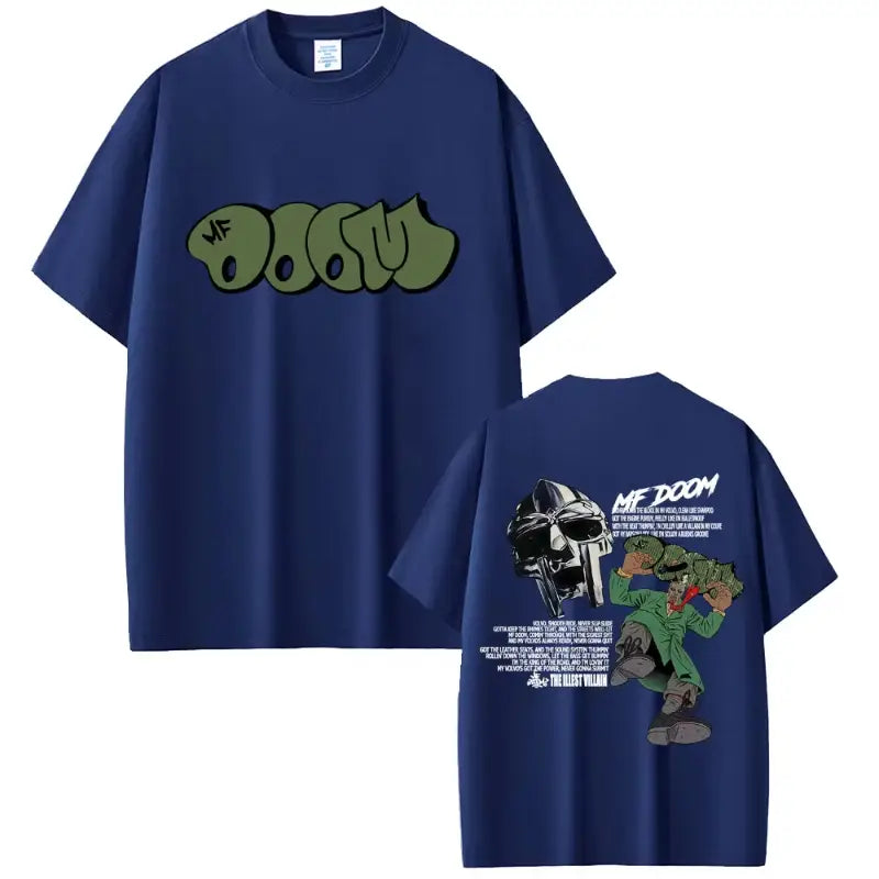 Rapper Mf Doom Album Madvillainy Graphic T-shirt Men Women Hip Hop Fashion Vintage T-shirts Male Casual Cotton Oversized T Shirt