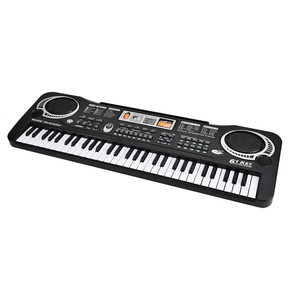 Electric Piano Musical Instruments 61‑Key Electric Digital Key Board Piano Musical Instruments Kids with Microphone