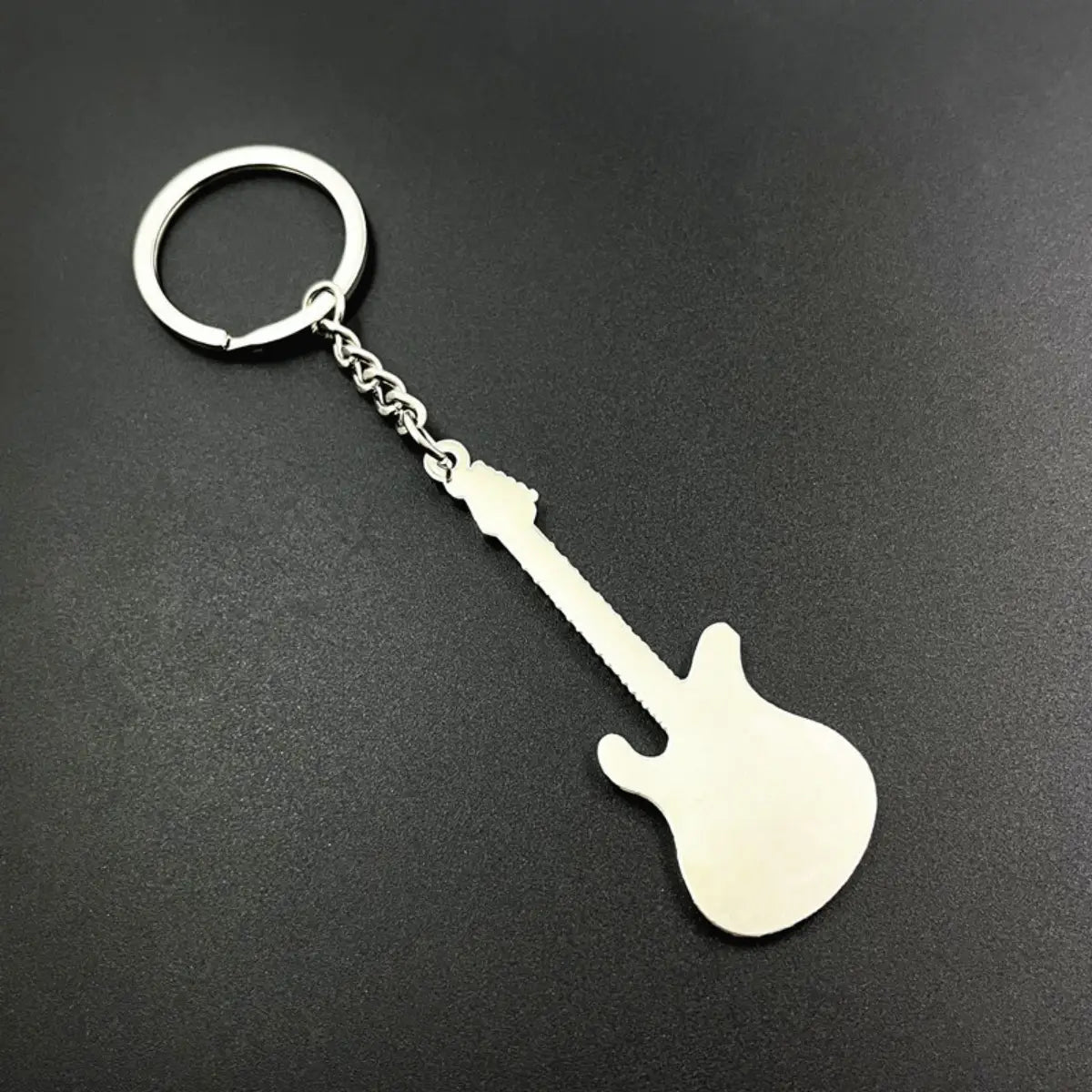Creative Mini Musical Instruments Guitar Keychain Multi-Color Rhinestone Keyring Women Men Car Handbag Phone Case Pendent Gift