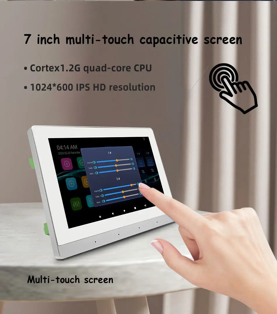 Smart Home Theater Sound Amplifier WiFi Bluetooth In-wall Android Music Panel Stereo Mini Ceiling Speaker Set Hotel Residential