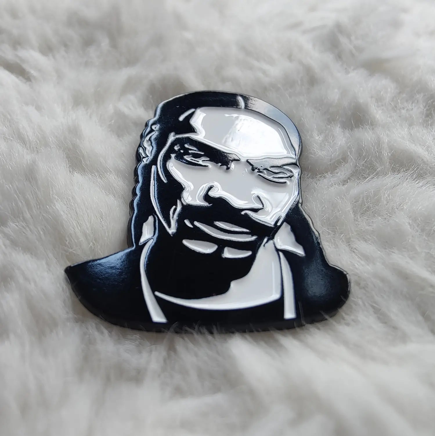 Snoop Dogg Hip Hop Godfather Rapper Enamel Pin Brooches Bag Lapel Badge Jewelry Gift for Kids Friends