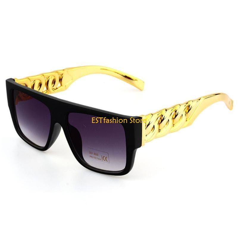 Y5GC 8Pcs Hip Hop Costume Dollar Sign Pendant Necklace Hip Hop Dollar Rings Sunglasses Bracelets Set Rapper Accessories