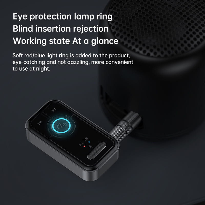 Bluetooth 5.3 Adapter Transmitter Receiver Wireless Audio for Car Music Headphone Speaker AUX Audio Adapter with 3.5mm Jack