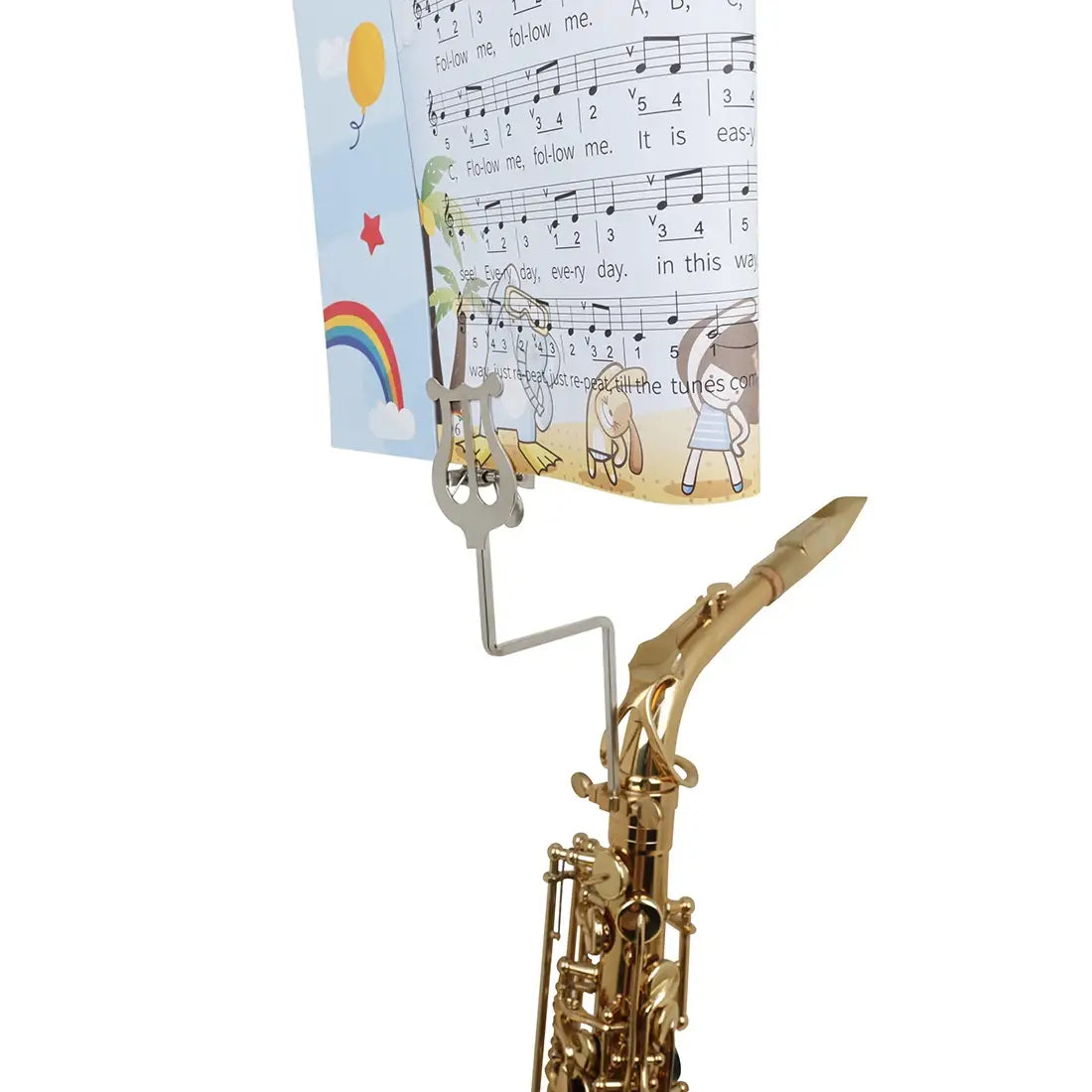 Music Stand Clarinet Trumpet Flute Winds Saxophone Baritone Portable Marching Sheet Music Stands Beginner Practice Accessory