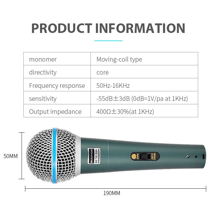 Wired Professional Dynamic Microphone Mic For PC Karaoke Machine System Sound Room Gaming Gamer Audio Sing Live Streaming Kits