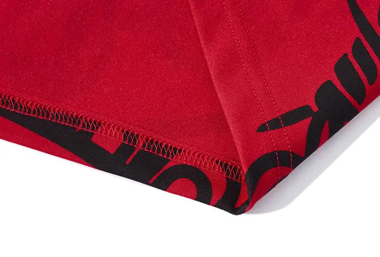 Hip Hop Streetwear Polo T-Shirt Virgin Mary Graphic T Shirt Men Polo Shirt Short Sleeve Harajuku Cotton Tops Tees Red Grey