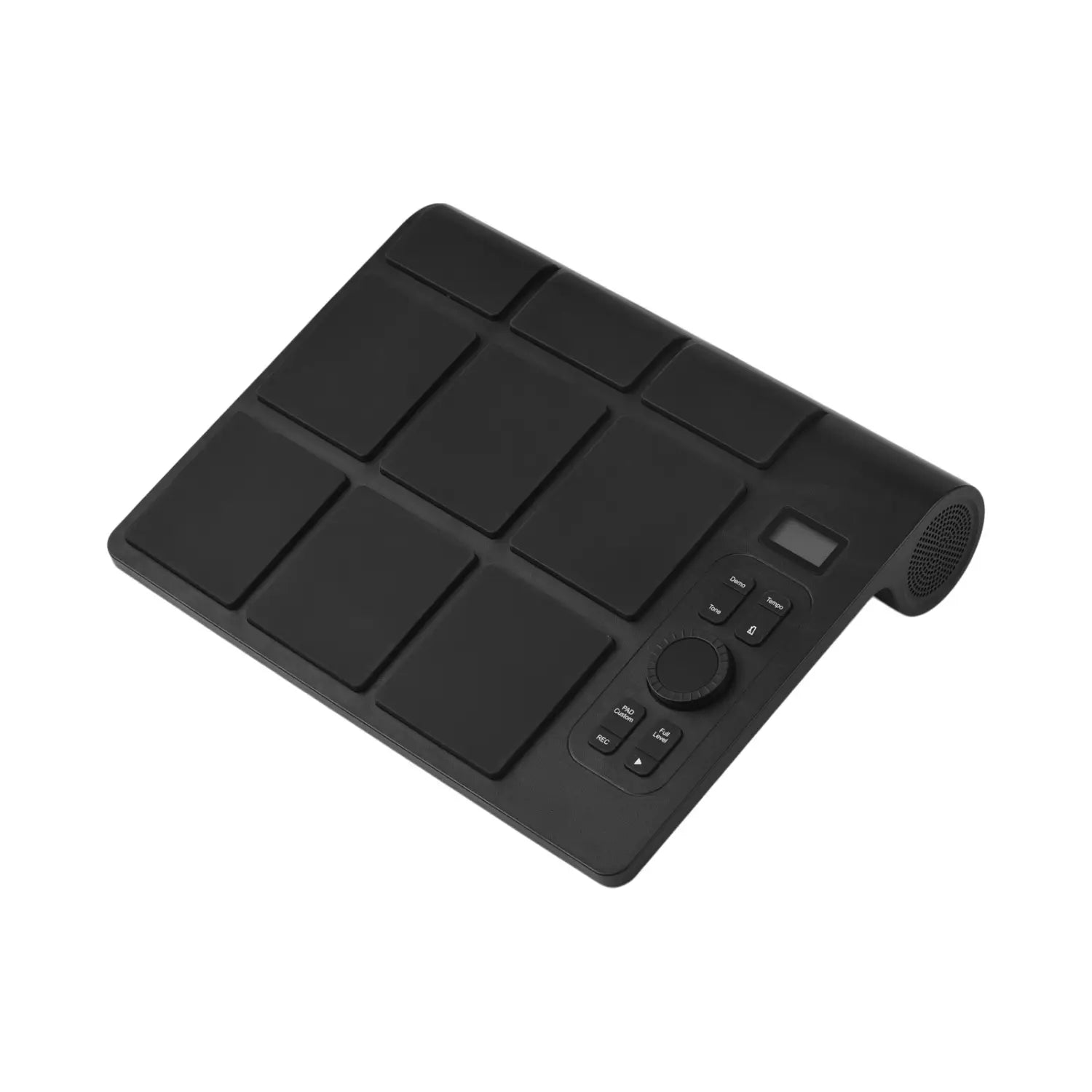 Electronic Tabletop Drum Set with 2 Speaker 9 Pads Color Lighting Supports BT MIDI Various Audio Connection LCD Display Adjustab