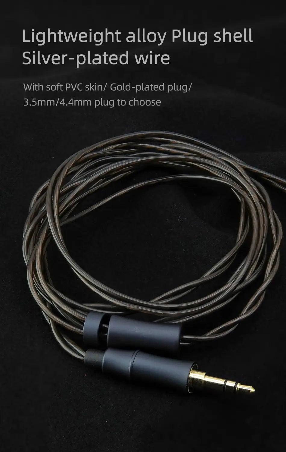 FAAEAL Rosemary Flat Head Earbuds 3.5mm Standard/4.4mm 2.5mm TRRS Balanced Earphones 150ohms HiFi Bass Music Headphones Headsets