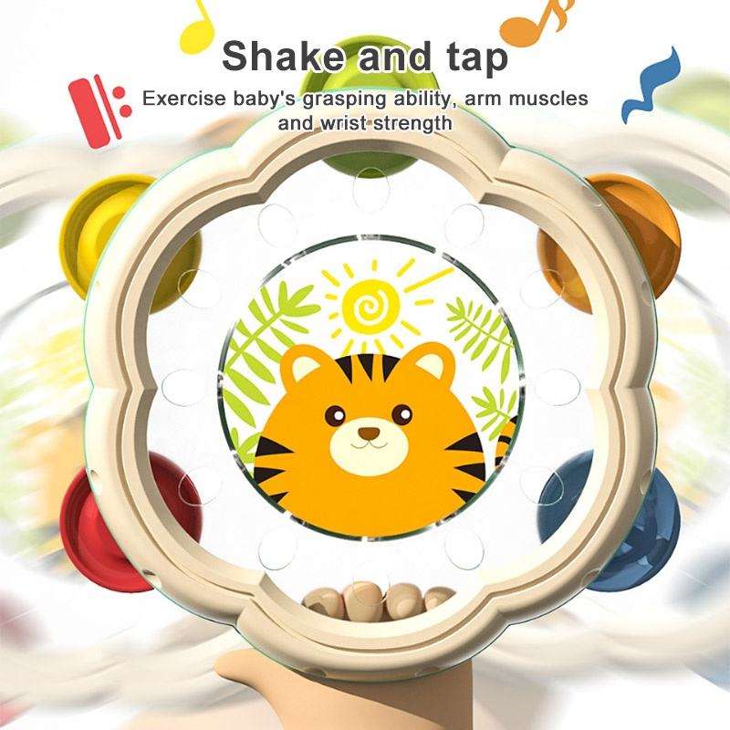 Children’s cartoon enlightenment early education puzzle fun hand clapping bell drum percussion instrument