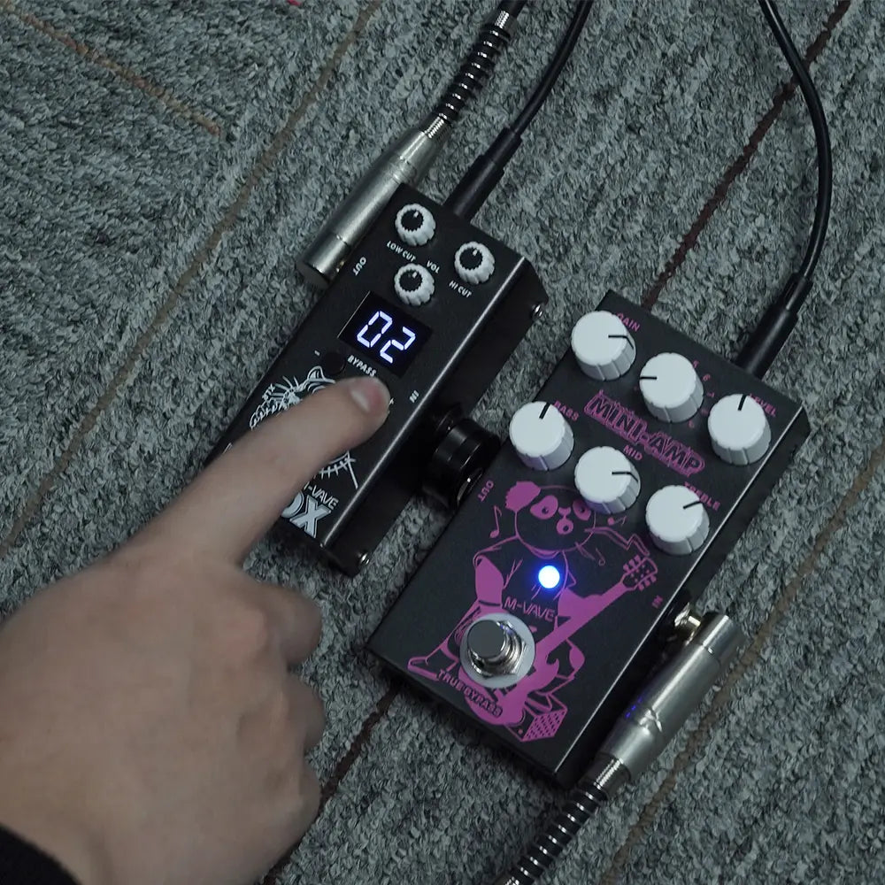 M-VAVE Guitar IR Box Effects Pedal with IR Cab Impulse Response Cabinets Speaker Simulator XLR Output Port 6.35mm Output/Input