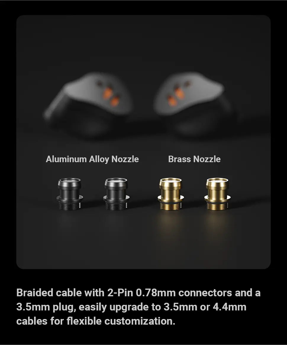 Fosi Audio IM4 Hifi Wired Earphones Open-Back Dynamic Drivers IEM Headphones For Music Monitoring Gaming Earbuds