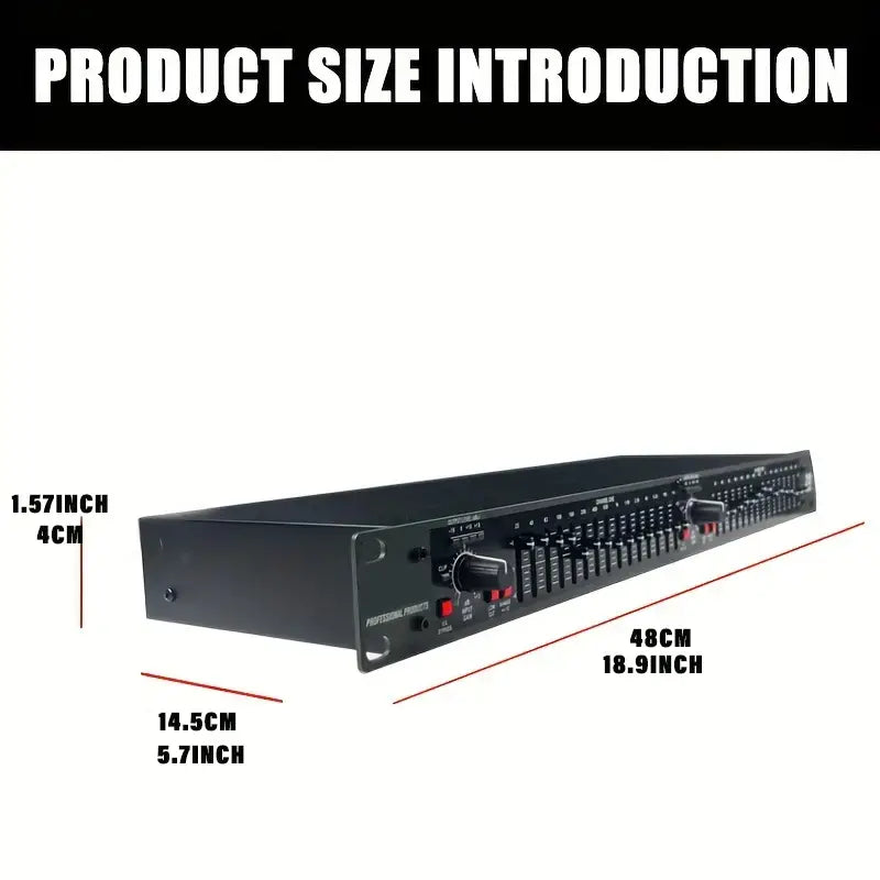 EQ215 Professional Sound Equalizer: Boost Your Audio with US Plug and Precision Tuning - Ideal for Studios and Live Performances