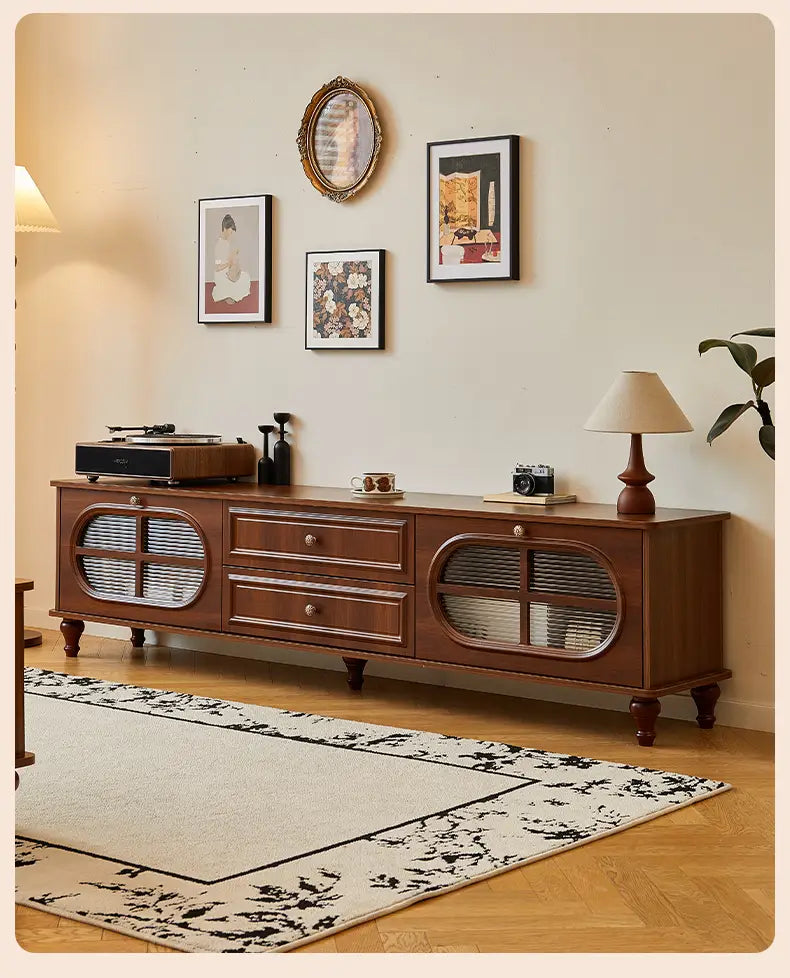 American Vintage Tv Stand Premium Trendy Mid Century Aesthetic Tv Cabinet Classic Luxury Soportes De Televisión Furniture Home