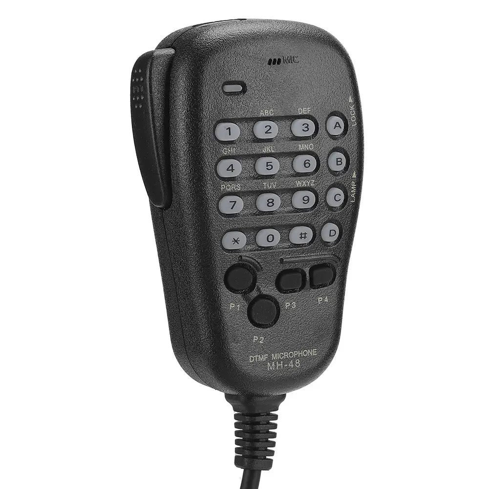 MH-48 DTMF 6PIN Handheld Microphone Hand MIC Equipment Compatible for Yaesu Radio Station Hand Microphone
