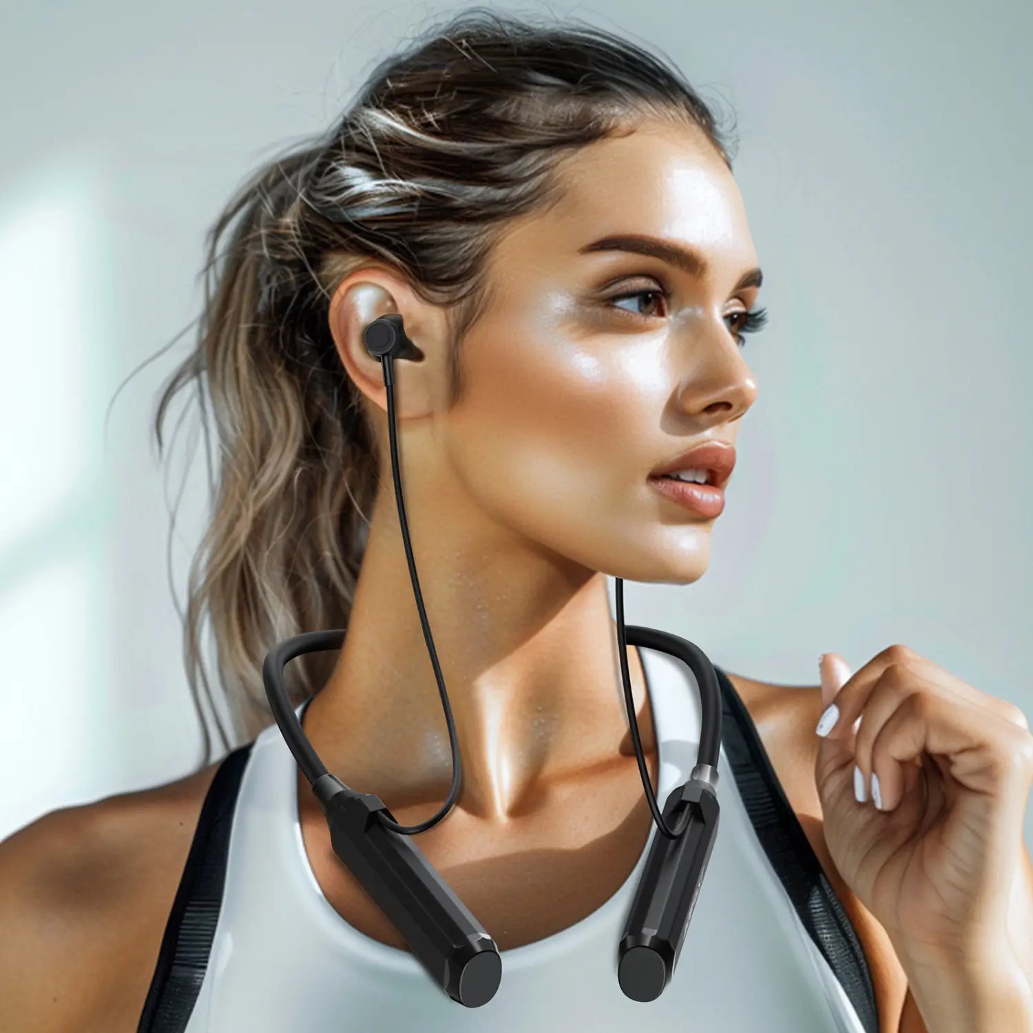 ACEFAST Bluetooth 5.4 Wireless Neckband Earphones 120H Music Time in-Ear Magnetic Sport Earbuds Game Low Latency Longtime Stand