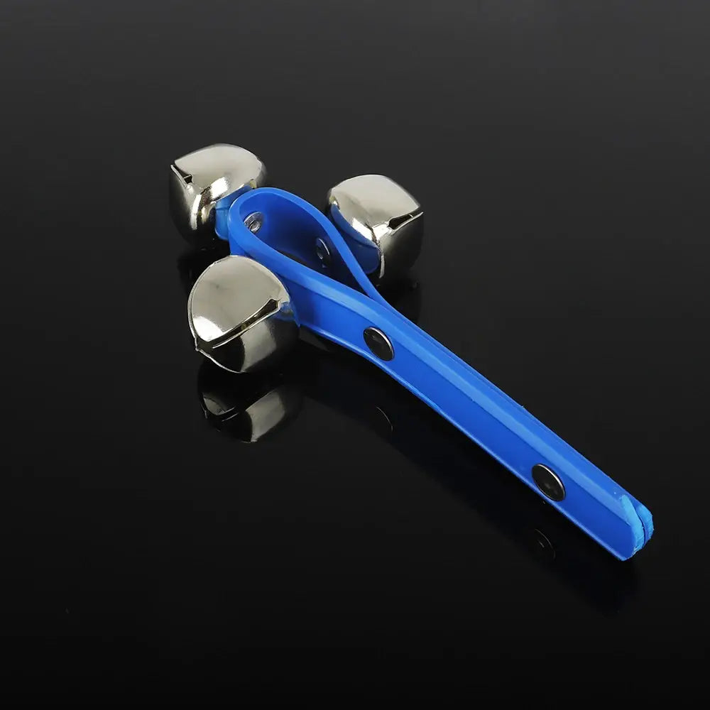 Orff Hand Held Rattle Bell Tambourine ABS Plastic Handbell Percussion Musical Instrument Musical Toy KTV Party Shaker Game